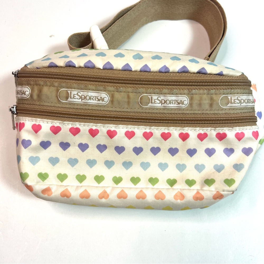 LeSportsac Rainbow Heart Belt Bag Fanny Pack - Picture 15 of 15